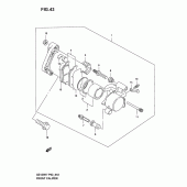 Схема узла: Передний тормозной суппорт для Suzuki GZ125 Marauder