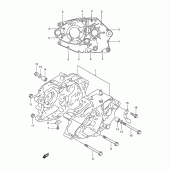 Схема узла: Картер двигателя для Suzuki DR125