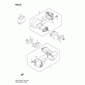 Схема узла: Поворотники (Gsx-r1000k1) для Suzuki GSX-R1000