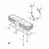 Схема узла: Цилиндр для Suzuki GSX600 Katana