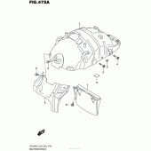 Схема вузла: Задній підкрилок Suzuki VZR1800 Boulevard M109R BOSS