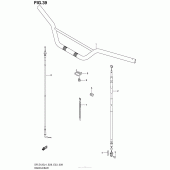 Схема вузла: Кермо & Тросики (Dr-Z125Ll4 E28) для Suzuki DR-Z125 DR-Z125L