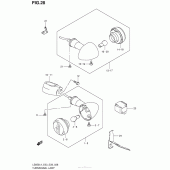 Схема узла: Поворотники для Suzuki LS650 Boulevard S40