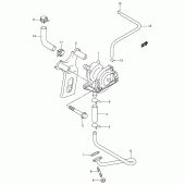 Схема вузла: Система індукції повітря (An400k1/k2) для Suzuki AN400 Burgman (EU analogue of SkyWave)