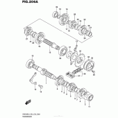 Схема вузла: Трансмісія для Suzuki DR650 DR650SE