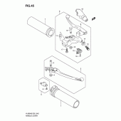 Схема узла: Ручки руля (Model k6) для Suzuki VL800 Intruder C800/ Boulevard C50