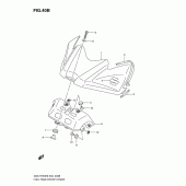 Схема узла: Накладка топливного бака (Model l0) для Suzuki GSX-R750