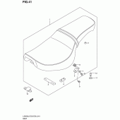 Схема вузла: Сидіння для Suzuki LS650 Boulevard S40
