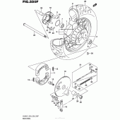 Схема вузла: Заднє колесо (Vl800Tl7 E33) для Suzuki VL800 Boulevard C50