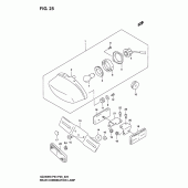 Схема узла: Задний фонарь (Стоп-сигнал) для Suzuki GZ250 Marauder