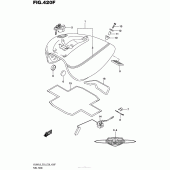 Схема узла: Топливный бак (Vl800Tl6 E33) для Suzuki VL800 Boulevard C50