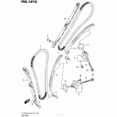 Схема вузла: Ланцюг ГРМ & Натягувач & Заспокоювач Suzuki VL1500 Boulevard C90T
