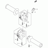 Схема узла: Пульт управления рулевой для Suzuki GSX600 Katana