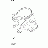 Схема вузла: Багажник для шолома Suzuki UH200 Burgman