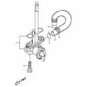 Схема вузла: Паливний кран для Suzuki DR350
