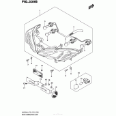 Схема узла: Задний фонарь (Стоп-сигнал) (Uh200Al6 P33) для Suzuki UH200 Burgman