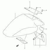 Схема вузла: Переднє крило для Suzuki RF900