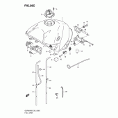 Схема узла: Топливный бак (Model k9) для Suzuki GSR600
