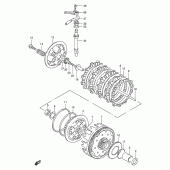 Схема вузла: Зчеплення для Suzuki TU250