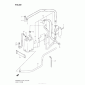 Схема вузла: Система вентиляції бензобака (Dr200Sel3 E33) для Suzuki DR200 DR200SE