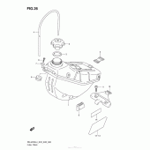 Схема вузла: Паливний бак для Suzuki RM-Z250