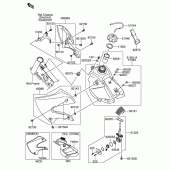 Схема узла: Топливный бак для Suzuki DR-Z110