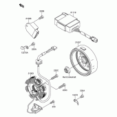 Схема вузла: Генератор для Suzuki DR-Z110