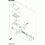 Схема вузла: Задній гальмівний циліндр для Suzuki AN400 Burgman (EU analogue of SkyWave)
