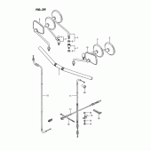 Схема вузла: Кермо & Тросики (Ls650fg/fj/fk) для Suzuki LS650 Savage