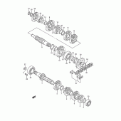 Схема вузла: Трансмісія для Suzuki RM250