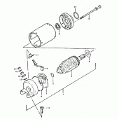 Схема вузла: Електричний стартер для Suzuki GSX400