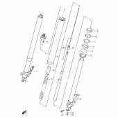 Схема узла: Передняя вилка для Suzuki TL1000