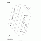 Схема вузла: Вилка передньої осі для Suzuki GW250 Inazuma