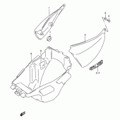 Схема вузла: Бічні панелі для Suzuki GSX750