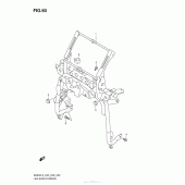 Схема вузла: Кронштейн переднього обтічника для Suzuki AN650 Burgman (EU analogue of SkyWave)