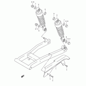 Схема вузла: Кожух ланцюгової передачі для Suzuki VL125 Intruder LC