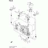 Схема узла: Throttle Body (Vl1500L4 E33) для Suzuki VL1500 Boulevard C90
