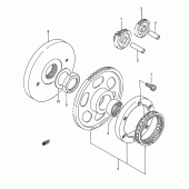 Схема вузла: Привід стартера для Suzuki LS650 Savage
