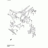 Схема вузла: Рама для Suzuki DR200 DR200SE