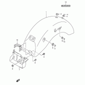 Схема вузла: Заднє крило Suzuki VL250 Intruder LC