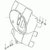 Схема узла: Кожух фары (Ts125erx) для Suzuki TS125