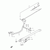 Схема вузла: Підставка (Model r/s/t) для Suzuki DR125