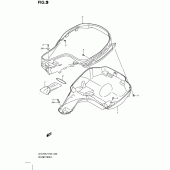 Схема вузла: Багажник для шолома Suzuki UH125 Burgman