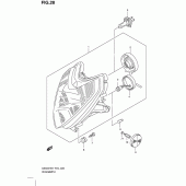 Схема вузла: Фара (Gs500fh) для Suzuki GS500