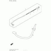 Схема узла: Лапка заднего тормоза для Suzuki TU250