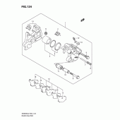 Схема узла: Задний тормозной суппорт (Sv650sul2 e24) для Suzuki SV650