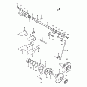 Схема вузла: Клапан вихлопу Suzuki RM250