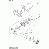 Схема вузла: Задній ліхтар (Стоп-сигнал) (Gsx-R1000L4 E28) для Suzuki GSX-R1000