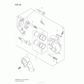Схема узла: Передний тормозной суппорт для Suzuki DR650 DR650SE