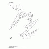 Схема вузла: Бічні панелі (Gsx-R1000L3 E33) для Suzuki GSX-R1000